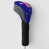 Golf Driver Hoesje met vlag van Australië Golfheadcover (Schuin)
