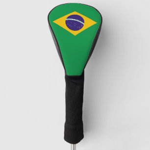 Golf Driver Hoesje met vlag van Brazilië Golfheadcover