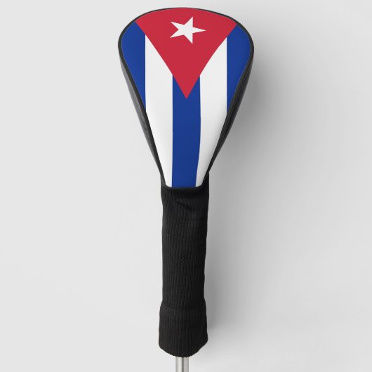 Golf Driver Hoesje met vlag van Cuba Golfheadcover (Voorkant)