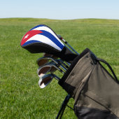 Golf Driver Hoesje met vlag van Cuba Golfheadcover (Insitu)