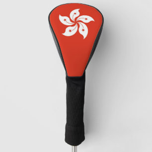 Golf Driver Hoesje met vlag van Hong Kong Golfheadcover