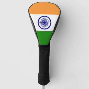 Golf Driver Hoesje met vlag van India Golfheadcover