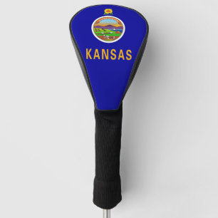 Golf Driver Hoesje met Vlag van Kansas, Verenigde Golfheadcover