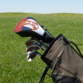 Golf Driver Hoesje met vlag van Servië Golfheadcover (Insitu)