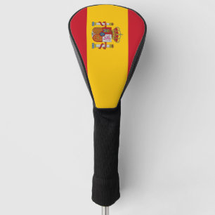 Golf Driver Hoesje met vlag van Spanje Golfheadcover