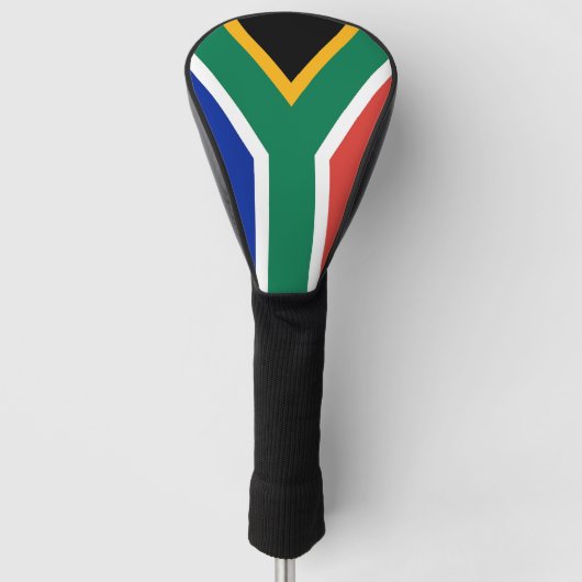 Golf Driver Hoesje met vlag van Zuid-Afrika Golfheadcover (Voorkant)