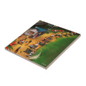 Golf Driving Range van John Falter Tegeltje (Zijkant)