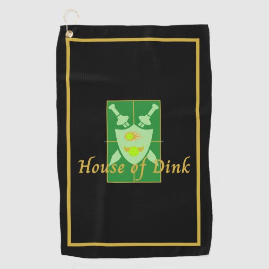 Golf Drôle Maison de Dink Pickleball Crest Serviette de (Devant)