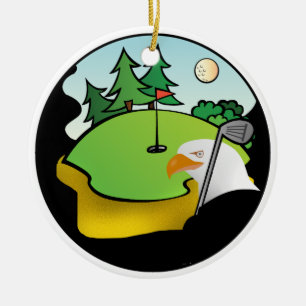 Golf Eagle Keramisch Ornament