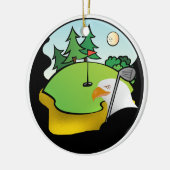 Golf Eagle Keramisch Ornament (Links)
