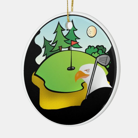 Golf Eagle Keramisch Ornament (Links)