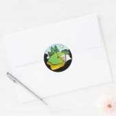 Golf Eagle Ronde Sticker (Envelop)