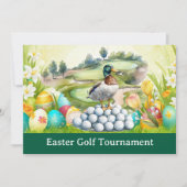 Golf Easter to golfer PARTY invitation  (Devant)