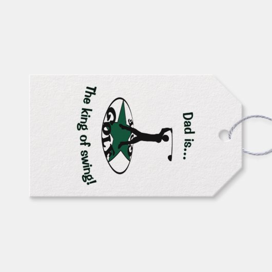 Golf - een geweldig spel cadeaulabel (Voorkant (Horizontaal))