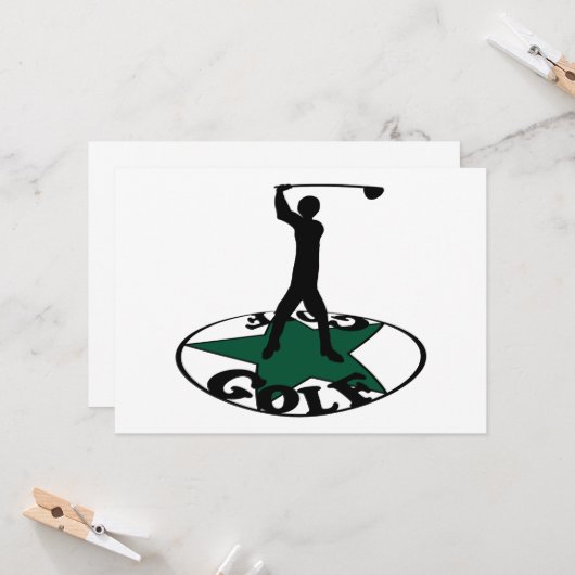 Golf - een geweldig spel kaart (Voorkant / Achterkant in situ)