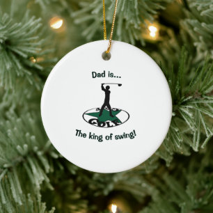 Golf - een geweldig spel keramisch ornament