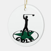 Golf - een geweldig spel keramisch ornament (Links)