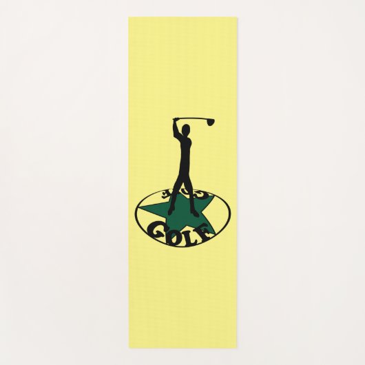 Golf - een geweldig spel yogamat (Voorkant)