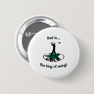 Golf - een prachtig spel ronde button 5,7 cm