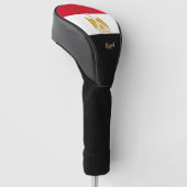 Golf Egypte en Egyptische vlag/Golf Clubs Hoesjes Golfheadcover (Schuin)