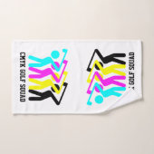 Golf élégant CMYK (Serviette à main)