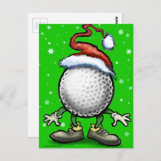 Golf Elf Briefkaart (Voorkant / Achterkant)