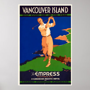 Golf elke dag van het jaar Vancouver Island Canada Poster