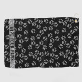 Golf Empreinte de patte animal de compagnie Serviette d (Horizontal)