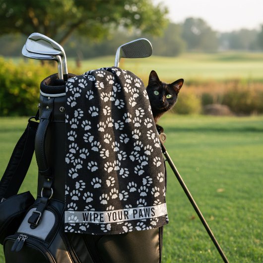 Golf Empreinte de patte animal de compagnie Serviette d