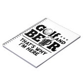 Golf en Beer Daarom ben ik hier Notitieboek (Linkerzijde)