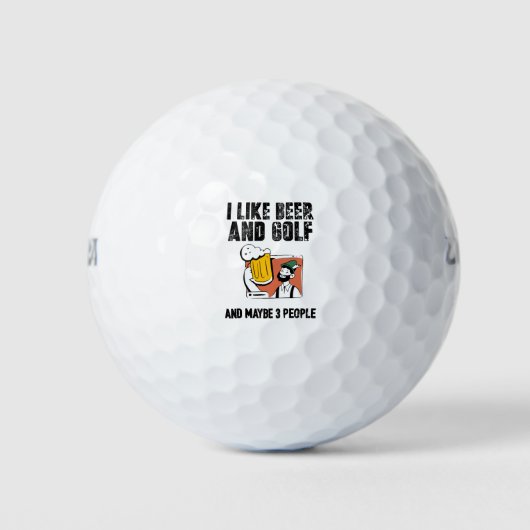 Golf en Beer Golfballen (Voorkant)