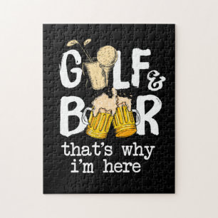 Golf en Beer Joke Dad Funny Fathers Day Gift Legpuzzel