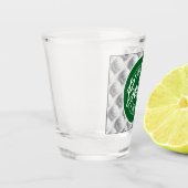 Golf en bier Grappige tekst voor vrijgezellen brui Shot Glas (Links)