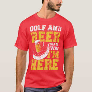 Golf en Bier pro groene sport leuk drink cadeau T-shirt