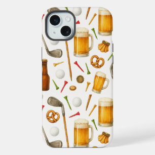 Golf en Bier voor Golfer iPhone 15 Plus Case
