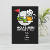 Golf en Bierfeest voor golfer Kaart (Staand voorkant)