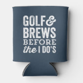 Golf en brouwsels voor ik doe marine vrijgezellenf blikjeskoeler (Voorkant)