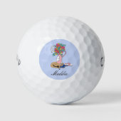 Golf en Gardening - Gepersonaliseerde dames Golfballen (Voorkant)
