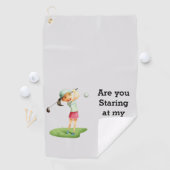 Golf en style avec serviettes personnalisées (En situation)