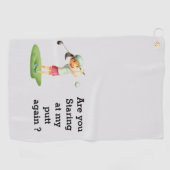 Golf en style avec serviettes personnalisées (Horizontal)