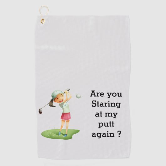 Golf en style avec serviettes personnalisées (Devant)