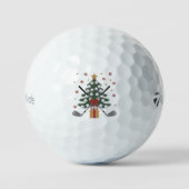Golf Equipment Christmas Tree Christmas Golf Golfballen (Voorkant)