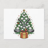Golf Equipment Kerstmis Golf Feestdagenkaart (Voorkant)