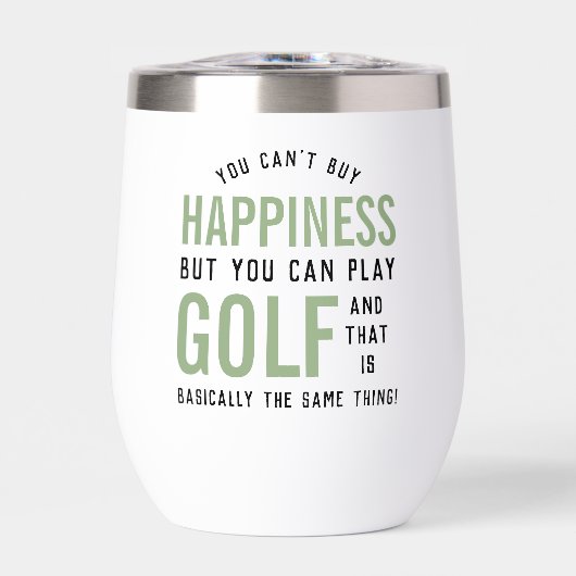 Golf est le bonheur Amoureux Golf Personnalisé (Avant)