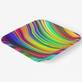 Golf esthetisch modern esthetisch ontwerp papieren bordje (Gebogen)