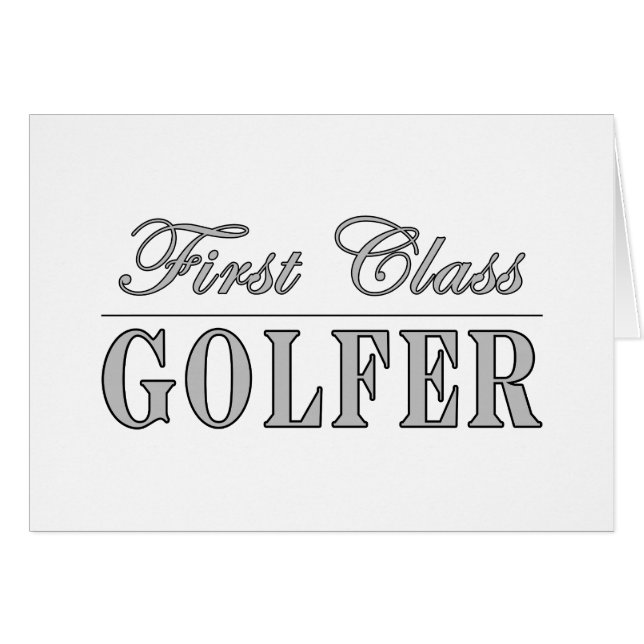 Golf et golfeurs : Golfeur de première classe (Devant horizontal)