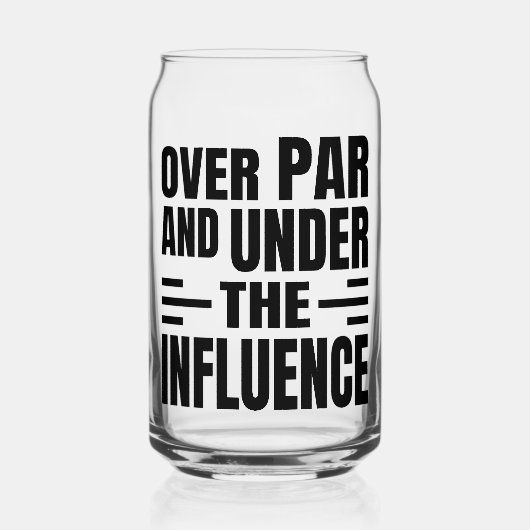 Golf Etched Can Glass (Recto)