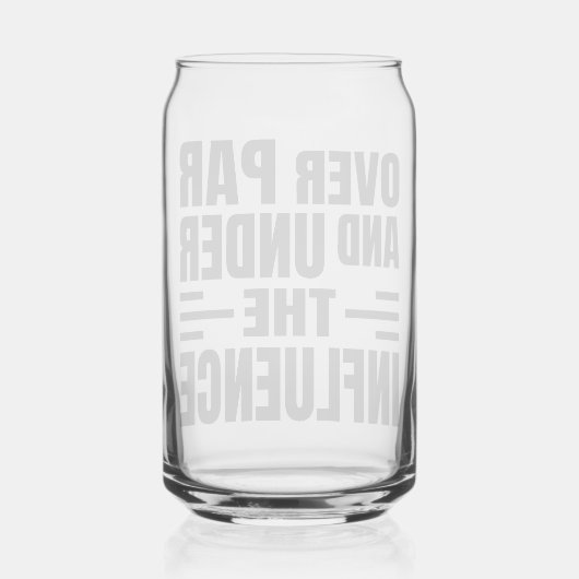Golf Etched Can Glass (Verso)