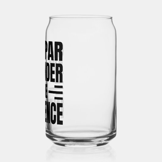 Golf Etched Can Glass (Gauche)