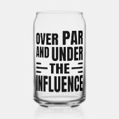Golf Etched Can Glass Blikvorm Glas (Voorkant)
